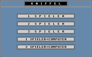 Kniffel atari screenshot